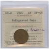 Image 2 : 1940 Newfoundland One Cent - ReEngraved Date