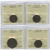 Image 1 : Provincial Coins - Lot of 4 ICCS Graded