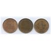 Image 1 : 1911, 1916 & 1918 Canada Large Cent Uncirculated Trio