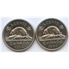 Image 1 : 1964 Five Cents - Extra Waterline - Lot of 2