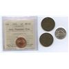 Image 1 : Lot of 4 Canada Coins with Varieties