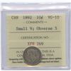 Image 2 : 1892 Ten Cents - Small 9