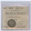 Image 2 : 1893 Ten Cents - Flat Top 3