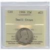 Image 2 : 1906 Twenty-Five Cents - Small Crown