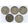 Image 2 : 1906 - 1911 Fifty Cents - Lot of 5