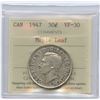 Image 2 : 1947 Fifty Cents - Maple Leaf