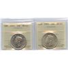 1945 & 1951 Fifty Cents - Lot of 2 ICCS Graded Coins