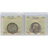 1917 & 1952 Fifty Cents - Lot of 2 ICCS Graded Coins