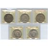 Image 1 : 1935 & 1939 Silver Dollars - Lot of 5 ICCS Graded
