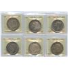Image 1 : 1949 Silver Dollars - Lot of 6 ICCS Graded