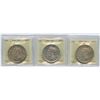 Image 1 : 1951 Silver Dollar - Lot of 3 ICCS Graded
