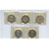 Image 1 : Elizabeth II Silver Dollar ICCS Group - Lot of 5