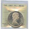 Image 2 : 1967 Silver Dollar