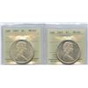 Image 1 : 1967 Silver Dollar - Lot of 2 ICCS Graded Coins
