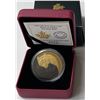 Image 1 : 2021 $20 Fine Silver Coin - Black and Gold - The Grey Wolf
