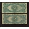 Image 2 : 1917 $2 Large Size United States - Lot of 2 Banknotes