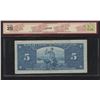 Image 2 : Bank of Canada $5, 1937 - Transitional Prefix