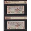 Image 8 : Lot of 10 Bank of Canada BCS Graded Banknotes