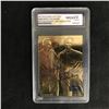 Image 1 : 1997 BLEACHERS 23KT GOLD BABE RUTH/LOU GEHRIG 70th ANNIVERSARY -MURDER'S ROW- (GEM MINT 10)