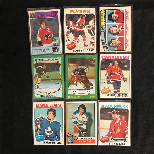 VINTAGE HOCKEY STARS CARD LOT