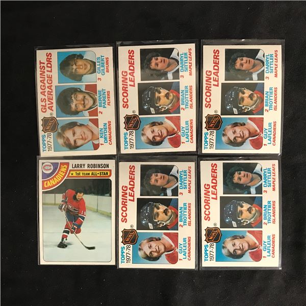 VINTAGE HOCKEY STARS CARD LOT