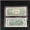 Image 2 : USA 1957 $1 SILVER CERTIFICATE AND A 2013 $2.00 BILL