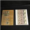 Image 1 : USA  2008 $5 UNCUT SHEET OF 4 BILLS  COMPLETE WITH CASE