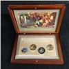 Image 1 : 1778 TREATY WITH THE DELAWARES 2013 NATIVE AMERICAN GOLDEN DOLLARS SET  COMPLETE WITH CASE