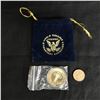 Image 1 : GOD BRINGS GOOD LUCK TO YOU PROOF COIN WITH $1 USA COIN AND BAG