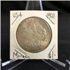 Image 1 : 1921 USA MORGAN SILVER DOLLAR .900 SILVER