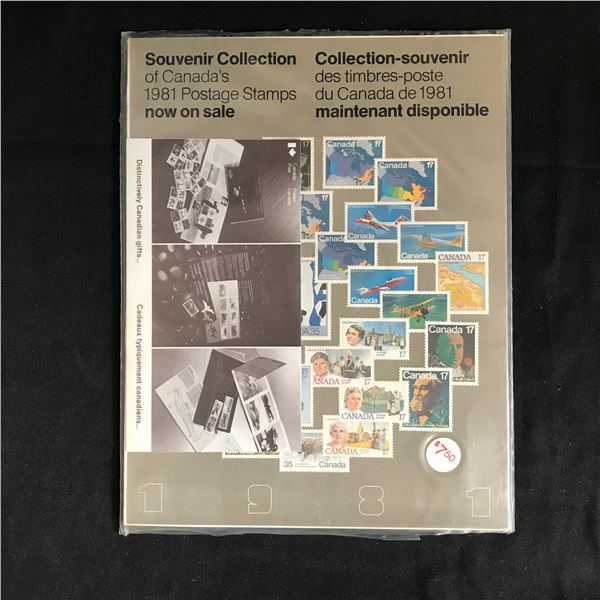 CANADIAN 1981  STAMP BOOK SEALED WITH   UNUSED STAMPS