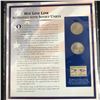 Image 2 : HOT LINE LINK ACTIVATED WITH SOVIET UNION 2001  X2  50 CENT PIECES  AND STAMP COMPLETE WITH INFO CAR