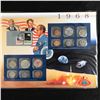 Image 1 : USA 1968  COIN AND STAMP SET COMPLETE WITH INFO CARD