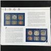 Image 2 : USA 1968  COIN AND STAMP SET COMPLETE WITH INFO CARD