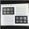 Image 2 : USA 1972  COIN AND STAMP SET COMPLETE WITH INFO CARD