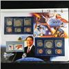 Image 1 : USA 1984  COIN AND STAMP SET COMPLETE WITH INFO CARD