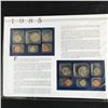 Image 2 : USA 1985  COIN AND STAMP SET COMPLETE WITH INFO CARD