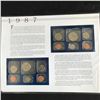 Image 2 : USA 1987  COIN AND STAMP SET COMPLETE WITH INFO CARD