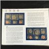 Image 2 : USA 1990  COIN AND STAMP SET COMPLETE WITH INFO CARD