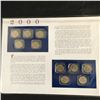 Image 2 : USA 2000  COIN AND STAMP SET COMPLETE WITH INFO CARD