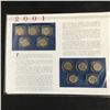 Image 2 : USA 2001  COIN AND STAMP SET COMPLETE WITH INFO CARD