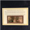 Image 1 : 1900  REPLICA  $10,000 GOLD CERTIFICATE  WITH COMPLETE INFO CARD