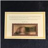 Image 2 : 1900  REPLICA  $10,000 GOLD CERTIFICATE  WITH COMPLETE INFO CARD