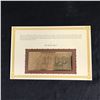 Image 2 : 1890  REPLICA  $1000 TREASURY NOTE SOLD FOR WORLD RECORD $2.555 MILLION   WITH COMPLETE INFO CARD