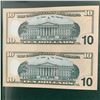 Image 2 : USA UNCUT SHEET OF 2006 $10.00 BILLS