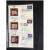 Image 1 : LOT OF 3 USA  FIRST DAY COVERS WITH 23KT GOLD STAMPS