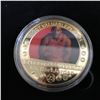 Image 2 : MICHAEL JORDAN MVP BASKETBALL GOLD PLATED COIN w/ CASE