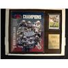 Image 1 : 2007 AFC CHAMPS NEW ENGLAND PATRIOTS FRAMED DISPLAY