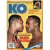 Image 1 : LARRY HOLMES & EVANDER HOLYFIELD DUAL SIGNED KNOCKOUT BOXING MAGAZINE (PSA/DNA CERTIFIED)