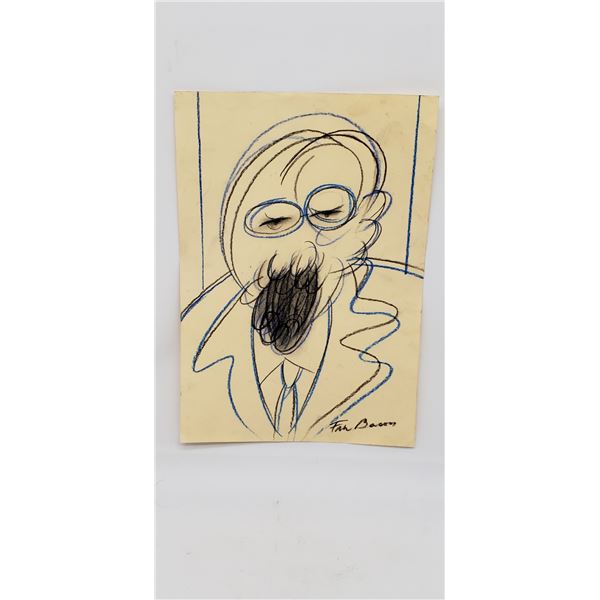 FRANCIS BACON ORIGINAL DRAWING ON PAPER